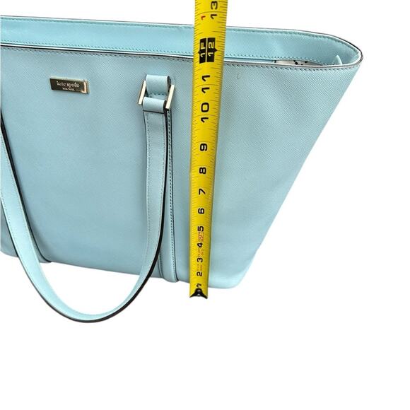 Kate Spade New York Light Blue Baby Blue Large Tote Handbag GUC - Picture 15 of 16